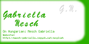 gabriella mesch business card